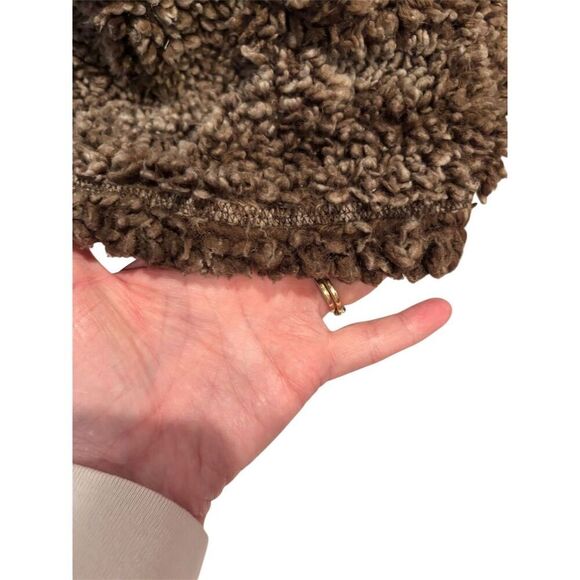 Simply Southern Women's Sherpa Pullover Jacket Brown Size L Standard Casual Zip - Picture 6 of 11